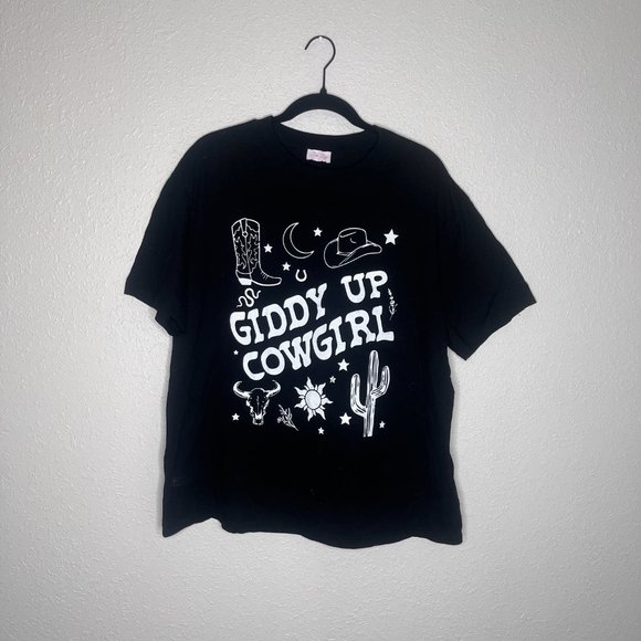 Pink Lily Giddy Up Cowgirl Tshirt - Picture 3 of 3